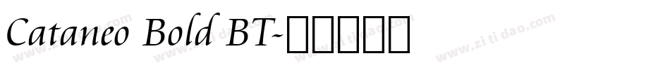 Cataneo Bold BT字体转换